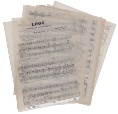 Eugene KURTZ (1923-2006). Manuscrit musical...