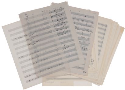 Alain BANCQUART (né 1934). Manuscrit musical...