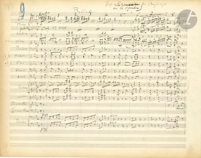 Léon VASSEUR (1844-1917). Manuscrit musical...