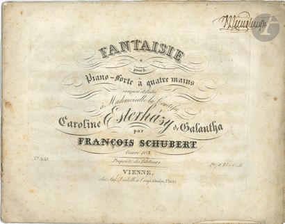 Franz SCHUBERT (1797-1828). Fantaisie pour...