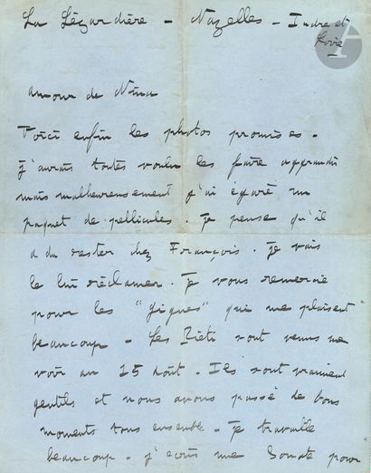null Francis POULENC. L.A.S., La Lézardière, Nazelles [ca. 1925], to Nina Hamnett;...