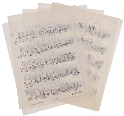 null Philippe BOESMANS (born 1936). Autograph musical manuscript, Intrusions for...