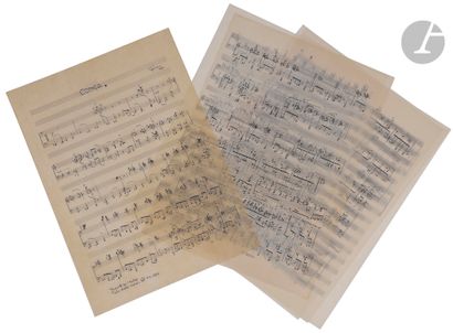 Maurice OHANA (1913-1992). Manuscrit musical...