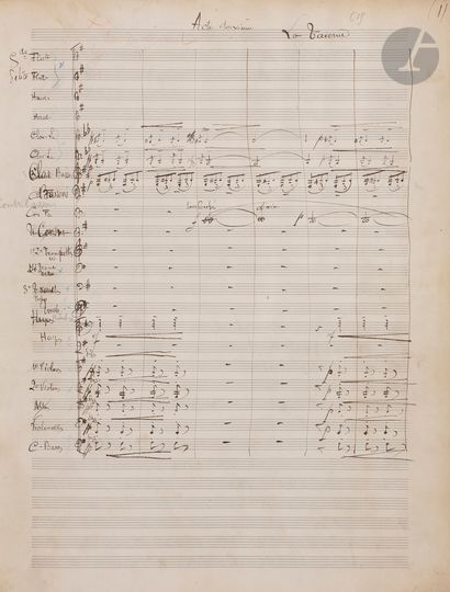 Xavier LEROUX (1863-1919). Manuscrit musical...