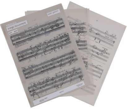 null Lucien GUÉRINEL (né 1930). Manuscrit musical autographe, Songe, Mouvement pour...