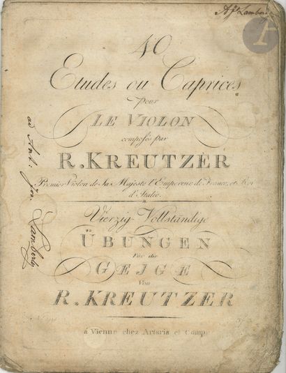 Rodolphe KREUTZER (1766-1831). 40 Études...