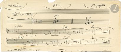 - Emmanuel CHABRIER. Autograph musical manuscript,...