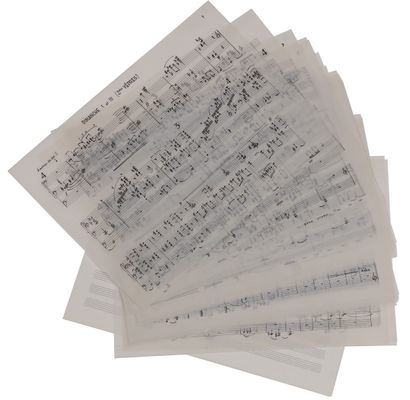 null Lucien GUÉRINEL (né 1930). Manuscrit musical autographe, Vêpres pour orgue,...