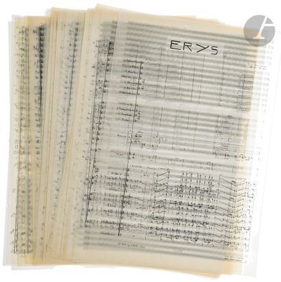 Félix IBARRONDO (né 1943). Manuscrit musical...