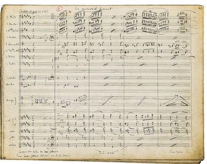 null Manuel ROSENTHAL (1904-2003). Manuscrit musical autographe signé, Les petits...