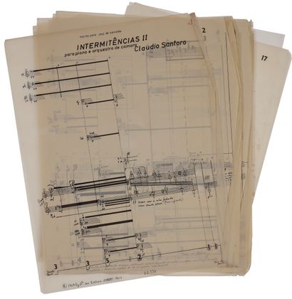 Claudio SANTORO (1919-1989). Manuscrit musical...