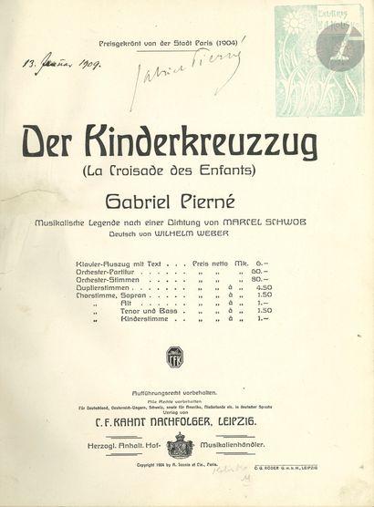 Gabriel PIERNÉ (1863-1937). Der Kinderkreuzzug...