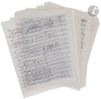 TÔN-THÂT Tiêt (né 1933). Manuscrit musical...