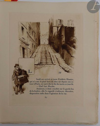null COURTELINE (Georges).
Les Linottes. Aquatintes de A. Puyplat.
Paris : Les Bibliophiles...