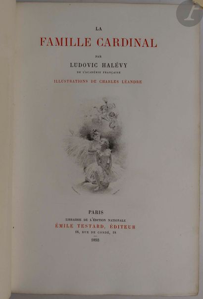null HALÉVY (Ludovic) - LÉANDRE (Charles).
La Famille Cardinal.
Paris : Librairie...