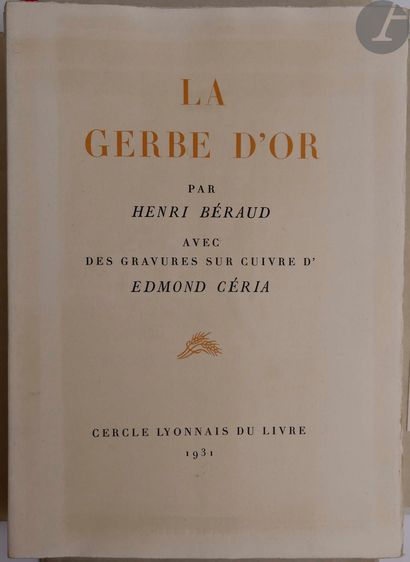 null BÉRAUD (Henri) - VILLEBŒUF (André).
Le 14 juillet.
[Lyon] : les XXX, [1933]....