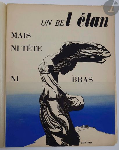 null [REVUE].
L'Élan.
Paris, 15 avril 1915- 9 mars 1916. — 9 numéros in-4, en feuilles...