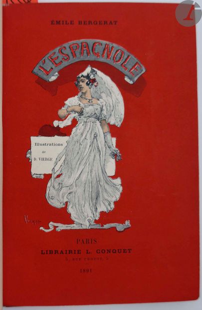 null BERGERAT (Émile).
L'Espagnole.
Paris : Librairie L. Conquet, 1891. — In-16,...