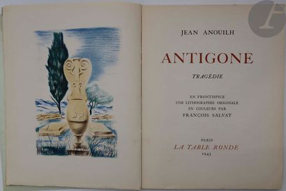 null ANOUILH (Jean).
Antigone. Tragédie.
Paris : La Table ronde, 1945 [1946]. — In-4,...