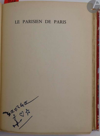 null BLANCHARD (Claude).
Le Parisien de Paris. Préface de Jean Galtier-Boissière.
Paris...
