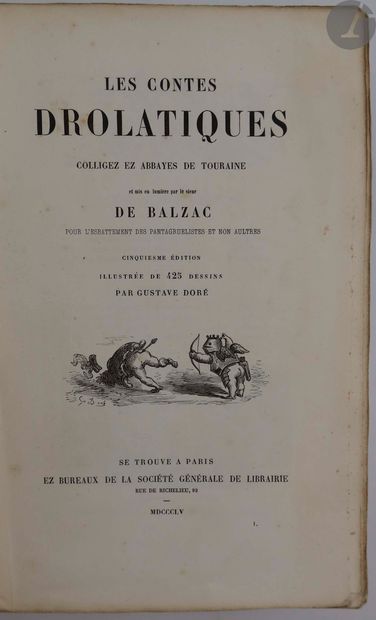 null BALZAC (Honoré de) - DORÉ (Gustave).
Les Contes drolatiques colligez ez abbayes...