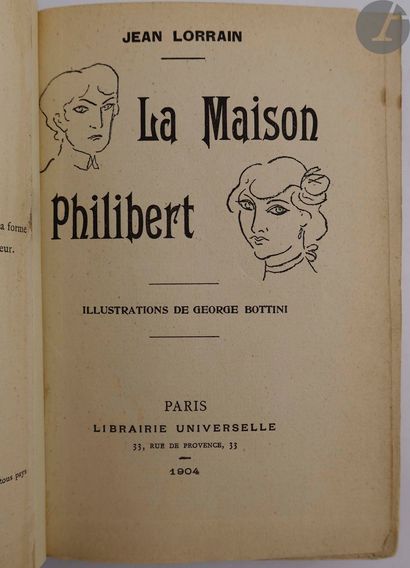 null LORRAIN (Jean).
La Maison Philibert. Illustrations de Georges Bottini.
Paris...