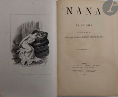 null ZOLA (Émile).
Nana. Édition illustrée par André Gill, Bertall, G. Bellenger,...