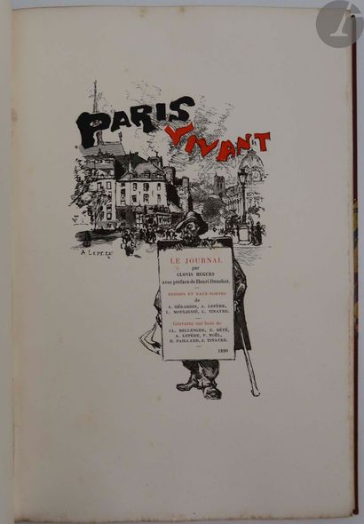 null HUGUES (Clovis) - SARCEY (Francisque).
Paris vivant. Le Journal par Clovis Hugues....