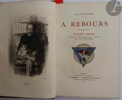 null HUYSMANS (Joris-Karl) - LEROUX (Auguste).
À Rebours.
Paris : Librairie des amateurs,...