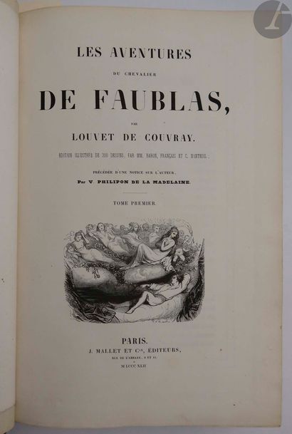 null LOUVET DE COUVRAY (Jean-Baptiste).
Les Aventures du chevalier de Faublas… Précédée...