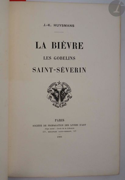 null HUYSMANS (Joris-Karl).
La Bièvre. Les Gobelins. Saint-Séverin.
Paris : Société...