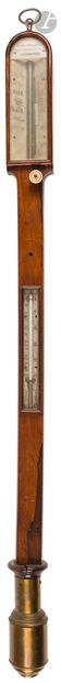 Baromètre - thermomètre à mercure signé Gowland...