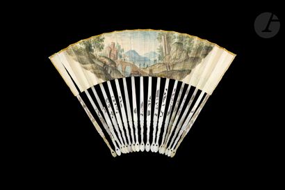 null Amphitrite on the Waves, Europe, ca. 1760-1770
Folded fan, the painted cabriole...
