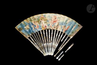 null Amphitrite on the Waves, Europe, ca. 1760-1770
Folded fan, the painted cabriole...