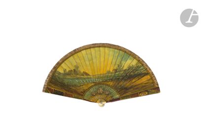 null Oaths of love, Europe, circa 1900-1920
Broken bone fan painted and varnished...