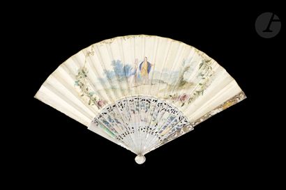 null Eliezer and Rebecca, Europe, ca. 1740-1750
Folded fan, the leaf in skin, mounted...