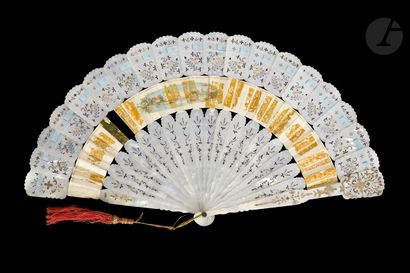 null Peasant conquests, Europe, circa 1850-1860
Folded fan, the lithographed and...