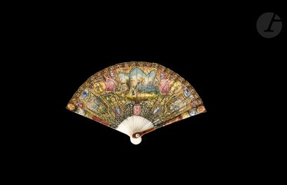 Small fan, Europe, 18th century Broken ivory...