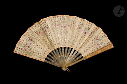 null Three sequined fans, Europe, circa 1900
*The first one is balloon shaped, the...
