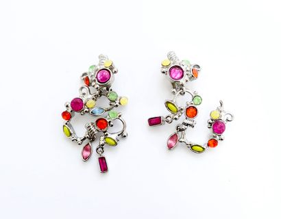Christian LACROIX. Pair of silver plated...