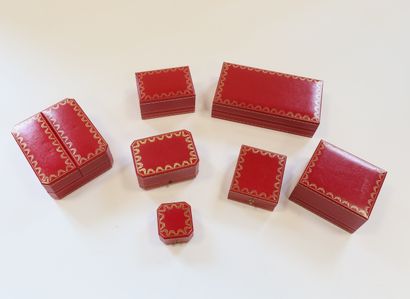 null CARTIER. Lot of 7 different Must de Cartier cases (as is)