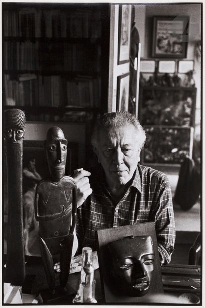 null Henri Cartier-Bresson (1908 - 2004) 
André Breton, 1961. 
Silver print (c. 1990),...