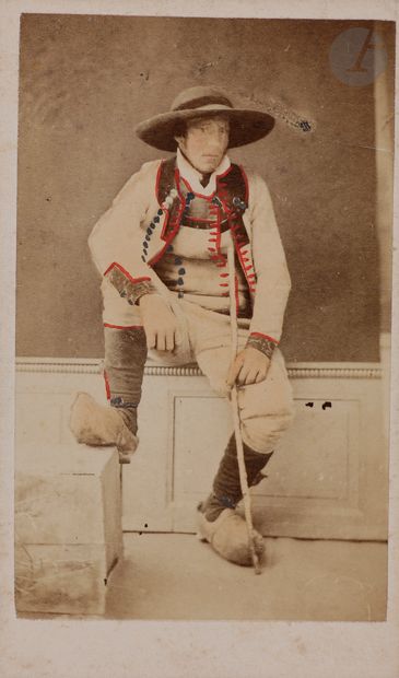  E. Corroller Brittany, c. 1860-1870. Sardine fisherman. Guémnéné. Kerentrech. Man...