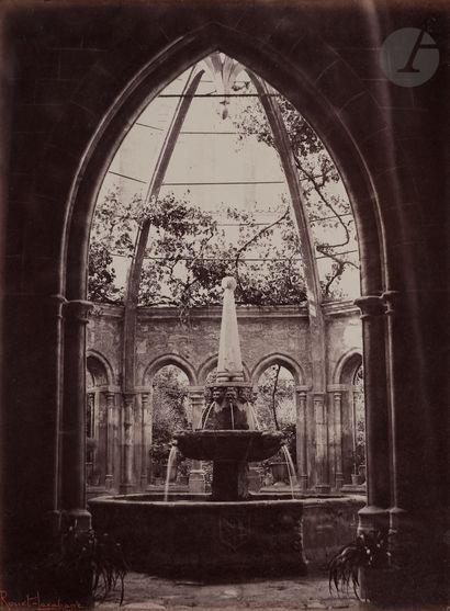  Studio Roüet-Lacabane Valmagne Abbey. Bishop of Montpellier, 1874. Buttress arches....