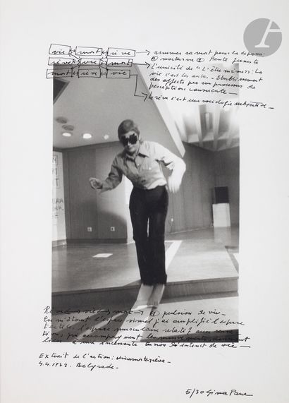 null Gina Pane (1939 - 1990) 
Performance Life - Death - Dream. IV International...