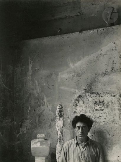 null Arnold Newman (1918 - 2006) 
Alberto Giacometti in his Studio in Paris, 1954....