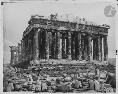  Adolphe Braun House Athens. The Acropolis, c. 1890. The Parthenon. Three (3) carbon...