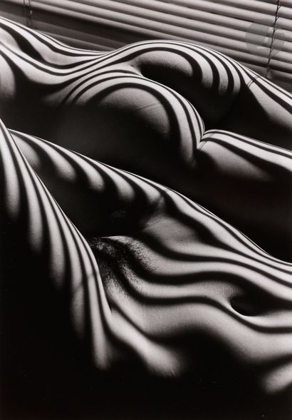 null Lucien Clergue (1934 - 2014) 
Deux nus zébrés. New York, 2005. 
Épreuve argentique...