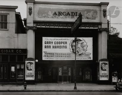 null Walker Evans (1903 - 1975) 
Movie theatre front. Alabama town, 1936. 
Silver...