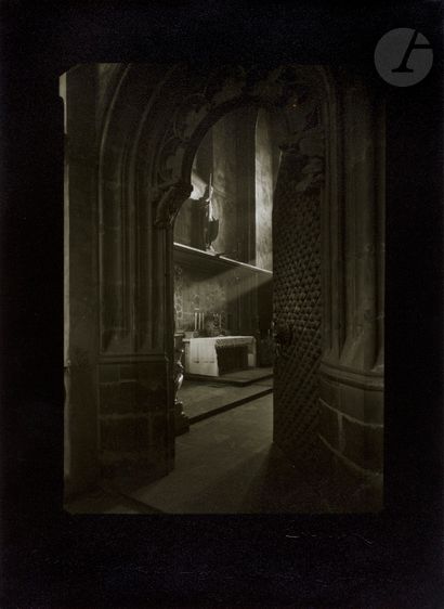 null Josef Sudek (1896 - 1976) 
St. Vitus Cathedral, entrance to St. Vaclav's Chapel....